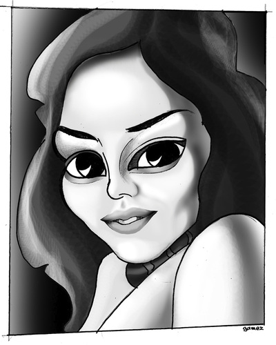 Cartoon: .NicoLeta. (medium) by gamez tagged gmz,kaicartoonebi,girl,nicole,drawing