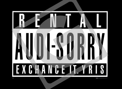 Cartoon: RentaL Audi sorry (medium) by gamez tagged sun,sunny,sorry,audis,audi,au,dio,chh