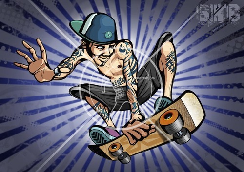 Cartoon: SK8inG (medium) by gamez tagged gmz