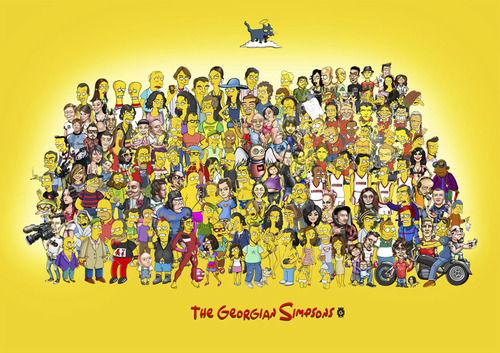 Cartoon: T G S (medium) by gamez tagged the,simpsons,bart,gamez,lisa,maggie,homer,lenny,moe