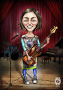 Cartoon: Nino Daraseli (small) by gamez tagged gamez,gmz,nino,daraseli,journalist,georgia,woman,man