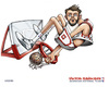 Cartoon: Viktor Sanikidze (small) by gamez tagged basketball,viktor,georgia,ball,basket