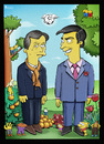 Cartoon: Yuschenko SaakashviLi (small) by gamez tagged georgia,ukraine,friendship,simpson,gamez,george,super,spieler,player,daylife,nightmare,mareh,sick