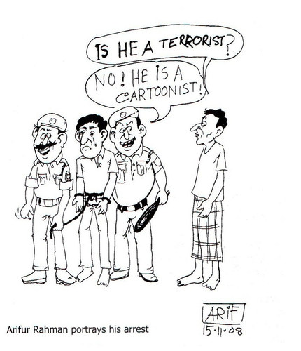Cartoon: Cartoonist Arif sentenced to two (medium) by cartoonistarif tagged cartoonist,arif,sentenced,to,two,months