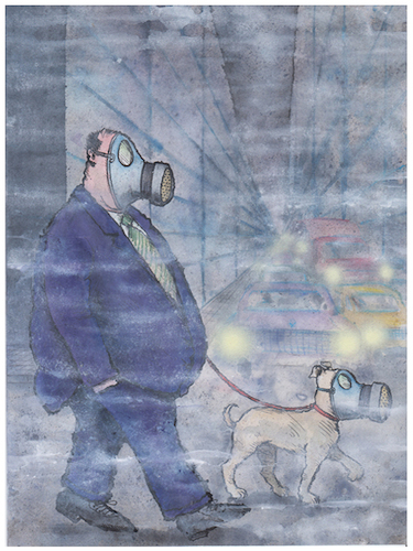 Cartoon: Human and dog today - Ridha (medium) by Ridha Ridha tagged human,and,dog,today,ridha,cartoon,book,1989