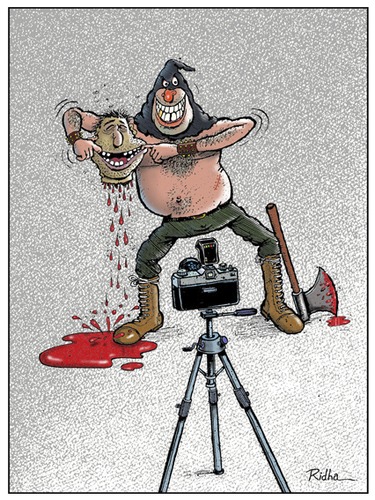 Cartoon: Say Cheese (medium) by Ridha Ridha tagged say,cheese,black,humor,cartoon,by,ridha