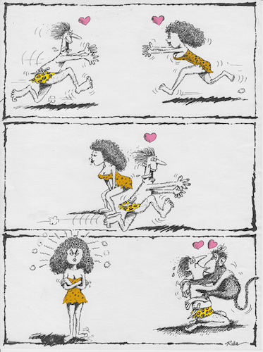 Cartoon: Tarzan und Jane (medium) by Ridha Ridha tagged one,of,my,old,cartoons,tarzan,und,jane,by,ridha