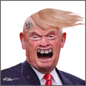 Cartoon: Trump character (medium) by Ridha Ridha tagged trump,character,racist,venomous,selfish,conceited,person,cartoon,ridha