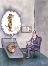 Cartoon: A dog by Psychiatrist (small) by Ridha Ridha tagged dog by psychiatrist cartoon ridha page from my satiric book the as fellow man der hund als mitmensch which was published 1989 in germany