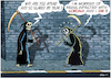 Cartoon: Angel of death and Corona (small) by Ridha Ridha tagged angel,of,death,corona,cartoon,ridha