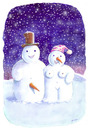 Cartoon: Love in Winter (small) by Ridha Ridha tagged love in winter cartoon by ridha