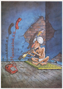 Cartoon: No comment - Ridha (small) by Ridha Ridha tagged telephone,cartoon,indian,fakir