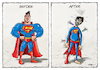 Cartoon: Superman and Drugs - Ridha (small) by Ridha Ridha tagged superman,drugs,addiction,powerless