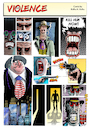 Cartoon: Violence in American Comics - R (small) by Ridha Ridha tagged violence,murder,crime,usa,comics