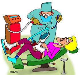 Cartoon: dentist and figure skating (medium) by kranev tagged cartoons,for,news,figure,skating,teeth,skates