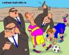 Cartoon: Protection (small) by kranev tagged cartoons toons football caricatures komics 