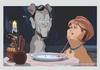 Cartoon: Lady and the tramp (small) by carcoma tagged carcoma,caricatura,rajoy,merkel,prima,riesgo,troika,crisis,rescate