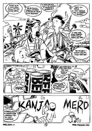 Cartoon: EUROPA 2009 (medium) by kanjano tagged kanjano,ferro,carnet,travel,voyage,comic,graphic,novel,france,spain