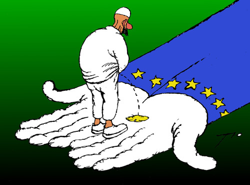 Cartoon: European hospitality (medium) by tunin-s tagged hospitality