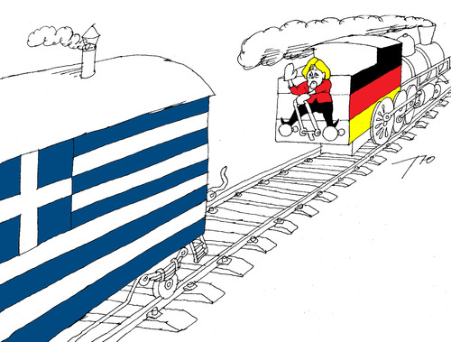Cartoon: Farewell Greece! (medium) by tunin-s tagged farewell