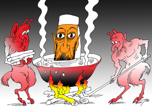 Cartoon: Hell (medium) by tunin-s tagged laden. 