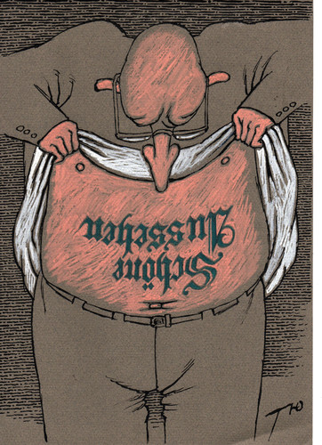 Cartoon: Schöne Aussehen (medium) by tunin-s tagged aissehen