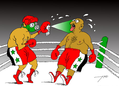 Cartoon: Syrian struggle (medium) by tunin-s tagged gas,hook