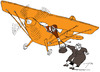Cartoon: Daylight robbery (small) by tunin-s tagged airplane,instead,bike