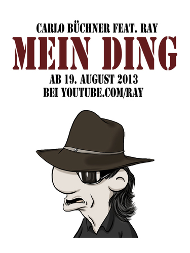 Cartoon: MEIN DING (medium) by Carlo Büchner tagged carlo,büchner,arts,ray,mein,ding,udo,lindenberg,2013,song,parodie,hut,brille,rock,pop,deutschsprachig,cartoon,zeichnung,animation,humor,satire,comedy,fun,spaß