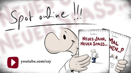 Cartoon: SPOT zum neuen Kalender ONLINE (medium) by Carlo Büchner tagged buchhandel,online,kaufen,witz,gag,neu,jahr,spass,joke,spring,autumn,winter,summer,month,amazon,calvendo,cartoon,zeichnung,humor,arts,büchner,carlo,2014,calendar,ray,2015,kalender