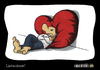 Cartoon: Liebesfrust? (small) by Carlo Büchner tagged frust liebe kummer