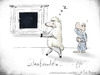 Cartoon: Schafwandeln oder sheepwalk (small) by Carlo Büchner tagged schaf,sheep,schlafwandeln,sleepwalk,night,nacht,dream,traum,joke,cartoon,nonsens,carlo,büchner,arts,ray,2014
