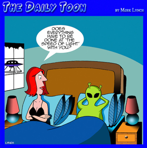 Cartoon: Alien sex (medium) by toons tagged aliens,probing,speed,of,light,aliens,probing,speed,of,light