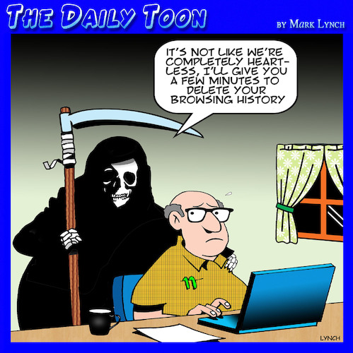 Cartoon: Angel of death (medium) by toons tagged browsing,history,apocalypse,browsing,history,apocalypse,sex