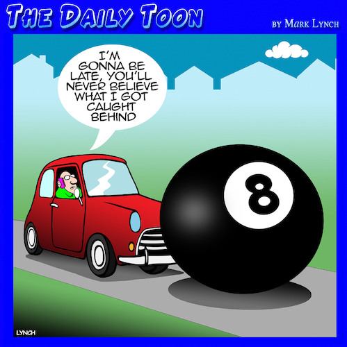 Behind the eight ball By toons | Media & Culture Cartoon | TOONPOOL