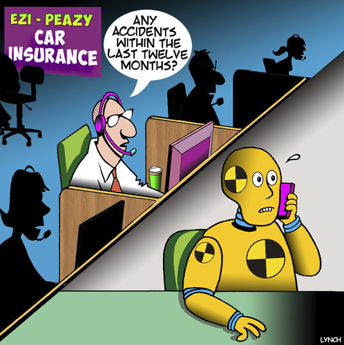Car insurance By toons | Business Cartoon | TOONPOOL