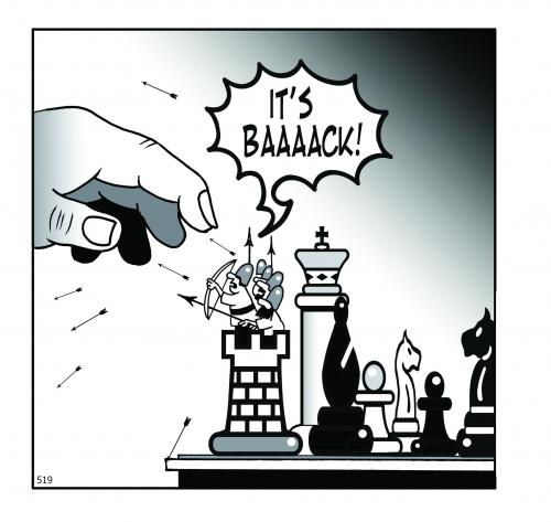 Cartoon: chess men (medium) by toons tagged chess,games,war