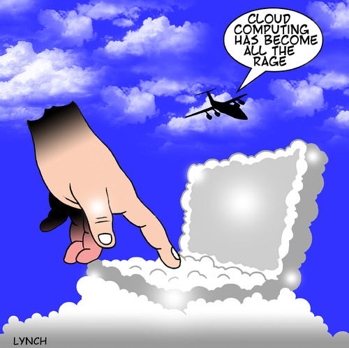 cloud computing By toons | Media & Culture Cartoon | TOONPOOL