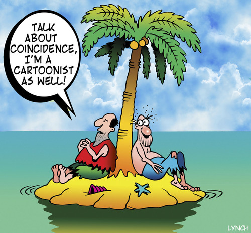 COINCIDENCE By toons | Media & Culture Cartoon | TOONPOOL