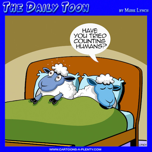 Cartoon: Counting sheep (medium) by toons tagged insomnia,lack,of,sleep,count,sheep,insomnia,lack,of,sleep,count,sheep