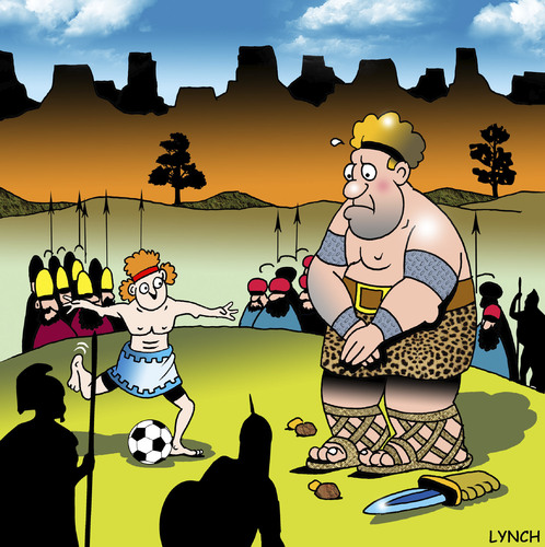 David and Goliath By toons | Sports Cartoon | TOONPOOL