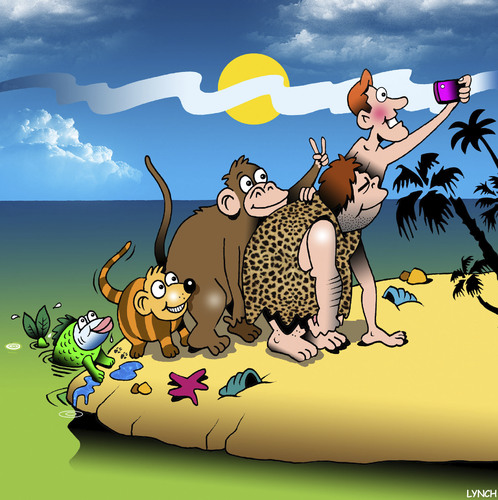 Evolution selfie Evolution selfie