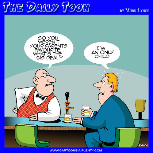 Cartoon: Favorite child (medium) by toons tagged only,child,parents,favorite,only,child,parents,favorite