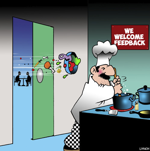 Cartoon: Feedback (medium) by toons tagged chefs,food,complaints,restaurant,kitchen,cooking,chefs,food,complaints,restaurant,kitchen,cooking