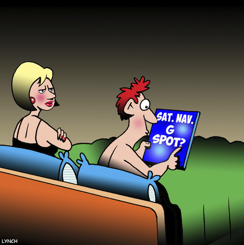 Cartoon: G Spot (medium) by toons tagged satellite,navigation,spot,orgasm,sat,nav,directory,satellite,navigation,spot,orgasm,sat,nav,directory