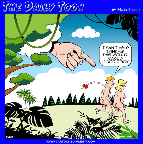 Cartoon: Garden of Eden (medium) by toons tagged god,expelling,adam,and,eve,god,expelling,adam,and,eve