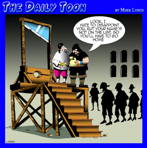 Cartoon: Guillotine (medium) by toons tagged executions,hangman,beheaded,french,revolution,executions,hangman,beheaded,french,revolution