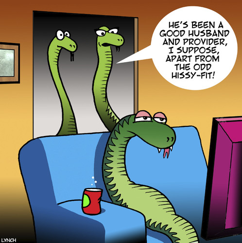 Cartoon: Hissy fit (medium) by toons tagged snakes,animals,hissy,fit,tantrum,carry,on,snakes,animals,hissy,fit,tantrum,carry,on