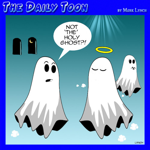 Cartoon: Holy ghost (medium) by toons tagged holy,spirit,ghosts,myths,holy,spirit,ghosts,myths