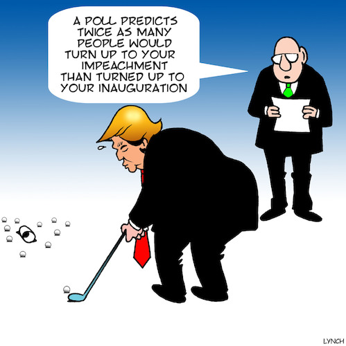 Cartoon: Impeachment cartoon (medium) by toons tagged trump,impeachment,in,inauguration,drawing,crowd,polls,popularity,trump,impeachment,in,inauguration,drawing,crowd,polls,popularity